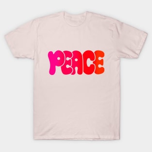 Peace pink red T-Shirt